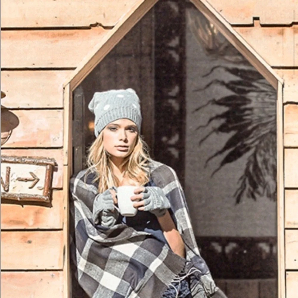 Plush Ultra Soft Plaid Scarf